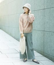 NGFCE53270 GIANNI LO GIUDICE(ジャンニ ロ ジュディチェ) [洗える]ドットインターシャニット ピンク