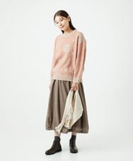 NGFCE53270 GIANNI LO GIUDICE(ジャンニ ロ ジュディチェ) [洗える]ドットインターシャニット ピンク