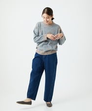 NGFCE53270 GIANNI LO GIUDICE(ジャンニ ロ ジュディチェ) [洗える]ドットインターシャニット グレー