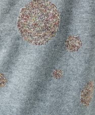 NGFCE53270 GIANNI LO GIUDICE(ジャンニ ロ ジュディチェ) [洗える]ドットインターシャニット グレー