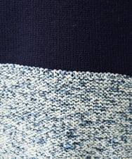 NGFCF50250 GIANNI LO GIUDICE(ジャンニ ロ ジュディチェ) [洗える]カスリパネルボーダーニット ネイビー