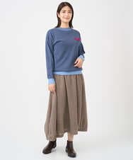 NGFCF60200 GIANNI LO GIUDICE(ジャンニ ロ ジュディチェ) [洗える]T/Cニット ブルー