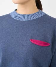 NGFCF60200 GIANNI LO GIUDICE(ジャンニ ロ ジュディチェ) [洗える]T/Cニット ブルー