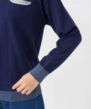 NGFCF62200 GIANNI LO GIUDICE(ジャンニ ロ ジュディチェ) [洗える]T/Cニット ネイビー