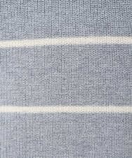 NGFCF63200 GIANNI LO GIUDICE(ジャンニ ロ ジュディチェ) [洗える]T/Cエコボーダーニット ライトグレー