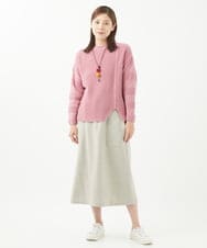NGFEA20190 GIANNI LO GIUDICE(ジャンニ ロ ジュディチェ) [洗える]ファンシーカラーニット ピンク