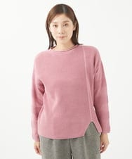 NGFEA20190 GIANNI LO GIUDICE(ジャンニ ロ ジュディチェ) [洗える]ファンシーカラーニット ピンク