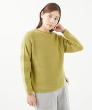 NGFEA20190 GIANNI LO GIUDICE(ジャンニ ロ ジュディチェ) [洗える]ファンシーカラーニット グリーンイエロー