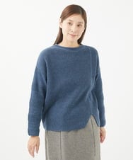 NGFEA20190 GIANNI LO GIUDICE(ジャンニ ロ ジュディチェ) [洗える]ファンシーカラーニット ネイビー