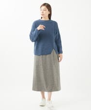 NGFEA20190 GIANNI LO GIUDICE(ジャンニ ロ ジュディチェ) [洗える]ファンシーカラーニット ネイビー