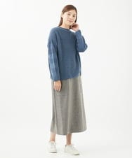 NGFEA20190 GIANNI LO GIUDICE(ジャンニ ロ ジュディチェ) [洗える]ファンシーカラーニット ネイビー