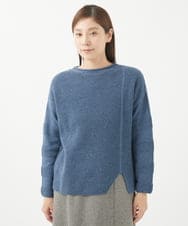 NGFEA20190 GIANNI LO GIUDICE(ジャンニ ロ ジュディチェ) [洗える]ファンシーカラーニット ネイビー