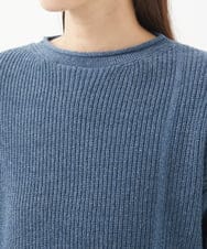 NGFEA20190 GIANNI LO GIUDICE(ジャンニ ロ ジュディチェ) [洗える]ファンシーカラーニット ネイビー
