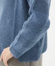 NGFEA20190 GIANNI LO GIUDICE(ジャンニ ロ ジュディチェ) [洗える]ファンシーカラーニット ネイビー