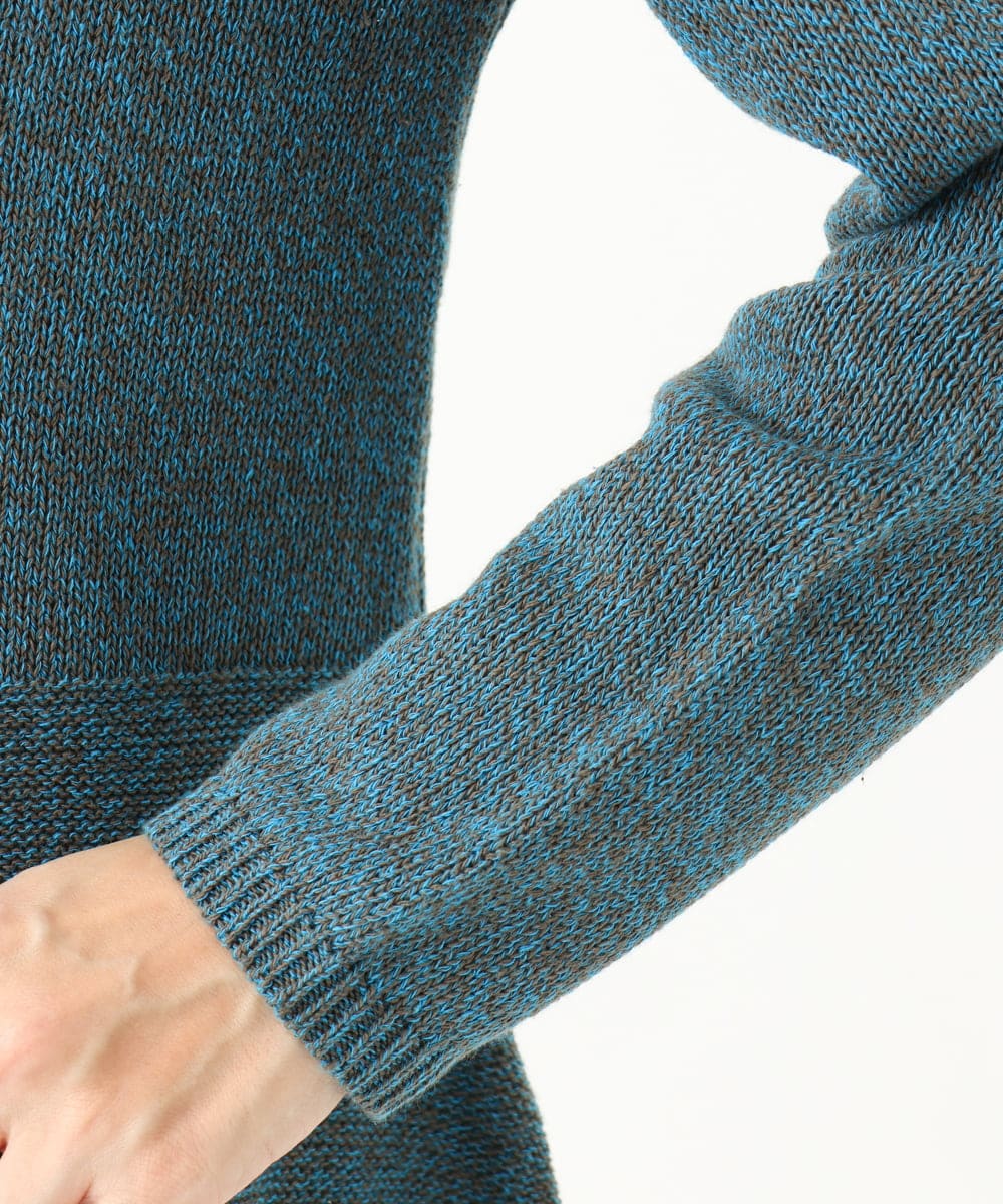 NGFEB51260 GIANNI LO GIUDICE(ジャンニ ロ ジュディチェ) [洗える]ラグランジェニットプルオーバー ブルー