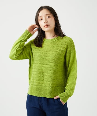 NGFED11260 GIANNI LO GIUDICE [洗える]コットン杢ニット