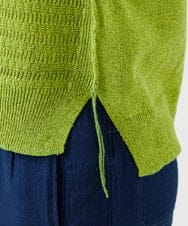 NGFED11260 GIANNI LO GIUDICE(ジャンニ ロ ジュディチェ) [洗える]コットン杢ニット ライトグリーン