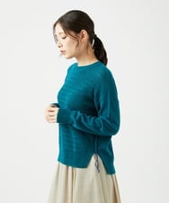 NGFED11260 GIANNI LO GIUDICE(ジャンニ ロ ジュディチェ) [洗える]コットン杢ニット グリーン