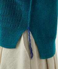 NGFED11260 GIANNI LO GIUDICE(ジャンニ ロ ジュディチェ) [洗える]コットン杢ニット グリーン