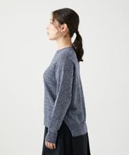 NGFED11260 GIANNI LO GIUDICE(ジャンニ ロ ジュディチェ) [洗える]コットン杢ニット ネイビー