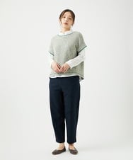 NGFED12270 GIANNI LO GIUDICE(ジャンニ ロ ジュディチェ) 綿麻ニットベスト グリーン