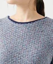 NGFED12270 GIANNI LO GIUDICE(ジャンニ ロ ジュディチェ) 綿麻ニットベスト ブルー