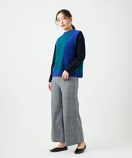 NGFEF13250 GIANNI LO GIUDICE(ジャンニ ロ ジュディチェ) [洗える]コットン杢ニットベスト グリーン