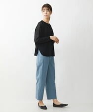 NGFET20270 GIANNI LO GIUDICE(ジャンニ ロ ジュディチェ) [洗える]デニットナッツプルオーバーニット ブラック