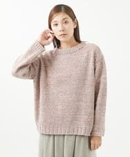 NGFEU32230 GIANNI LO GIUDICE(ジャンニ ロ ジュディチェ) [洗える・日本製]メンギマミックスニット ピンク