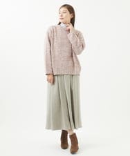 NGFEU32230 GIANNI LO GIUDICE(ジャンニ ロ ジュディチェ) [洗える・日本製]メンギマミックスニット ピンク
