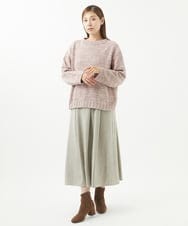 NGFEU32230 GIANNI LO GIUDICE(ジャンニ ロ ジュディチェ) [洗える・日本製]メンギマミックスニット ピンク