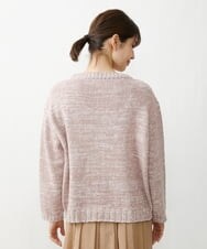 NGFEU32230 GIANNI LO GIUDICE(ジャンニ ロ ジュディチェ) [洗える・日本製]メンギマミックスニット ピンク