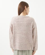 NGFEU32230 GIANNI LO GIUDICE(ジャンニ ロ ジュディチェ) [洗える・日本製]メンギマミックスニット ピンク