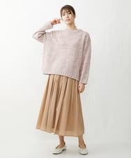 NGFEU32230 GIANNI LO GIUDICE(ジャンニ ロ ジュディチェ) [洗える・日本製]メンギマミックスニット ピンク