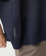 NGFGA40260 GIANNI LO GIUDICE(ジャンニ ロ ジュディチェ) [洗える]配色ナシジニットプルオーバー ネイビー