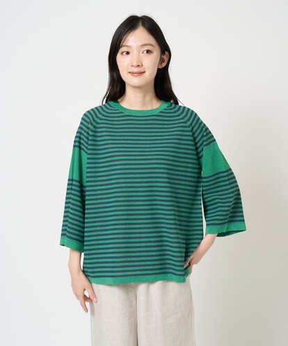 NGFGE40230 GIANNI LO GIUDICE [洗える]ペーパーヤーンニット