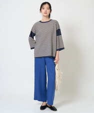 NGFGE40230 GIANNI LO GIUDICE(ジャンニ ロ ジュディチェ) [洗える]ペーパーヤーンニット ネイビー