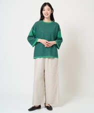 NGFGE40230 GIANNI LO GIUDICE(ジャンニ ロ ジュディチェ) [洗える]ペーパーヤーンニット ネイビー