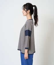 NGFGE40230 GIANNI LO GIUDICE(ジャンニ ロ ジュディチェ) [洗える]ペーパーヤーンニット ネイビー