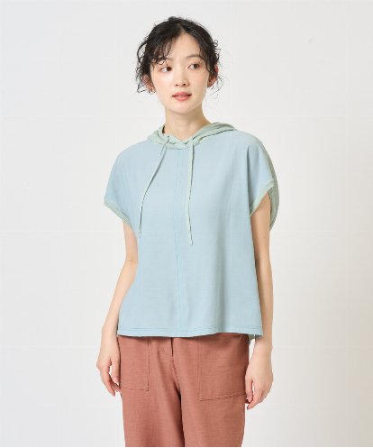 NGFGE45250  [洗える]リネンナイロンソフトシアーニット