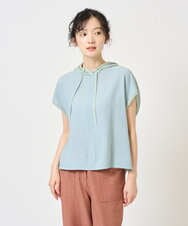 NGFGE45250 GIANNI LO GIUDICE(ジャンニ ロ ジュディチェ) [洗える]リネンナイロンソフトシアーニット グリーン