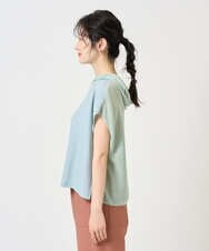 NGFGE45250 GIANNI LO GIUDICE(ジャンニ ロ ジュディチェ) [洗える]リネンナイロンソフトシアーニット グリーン