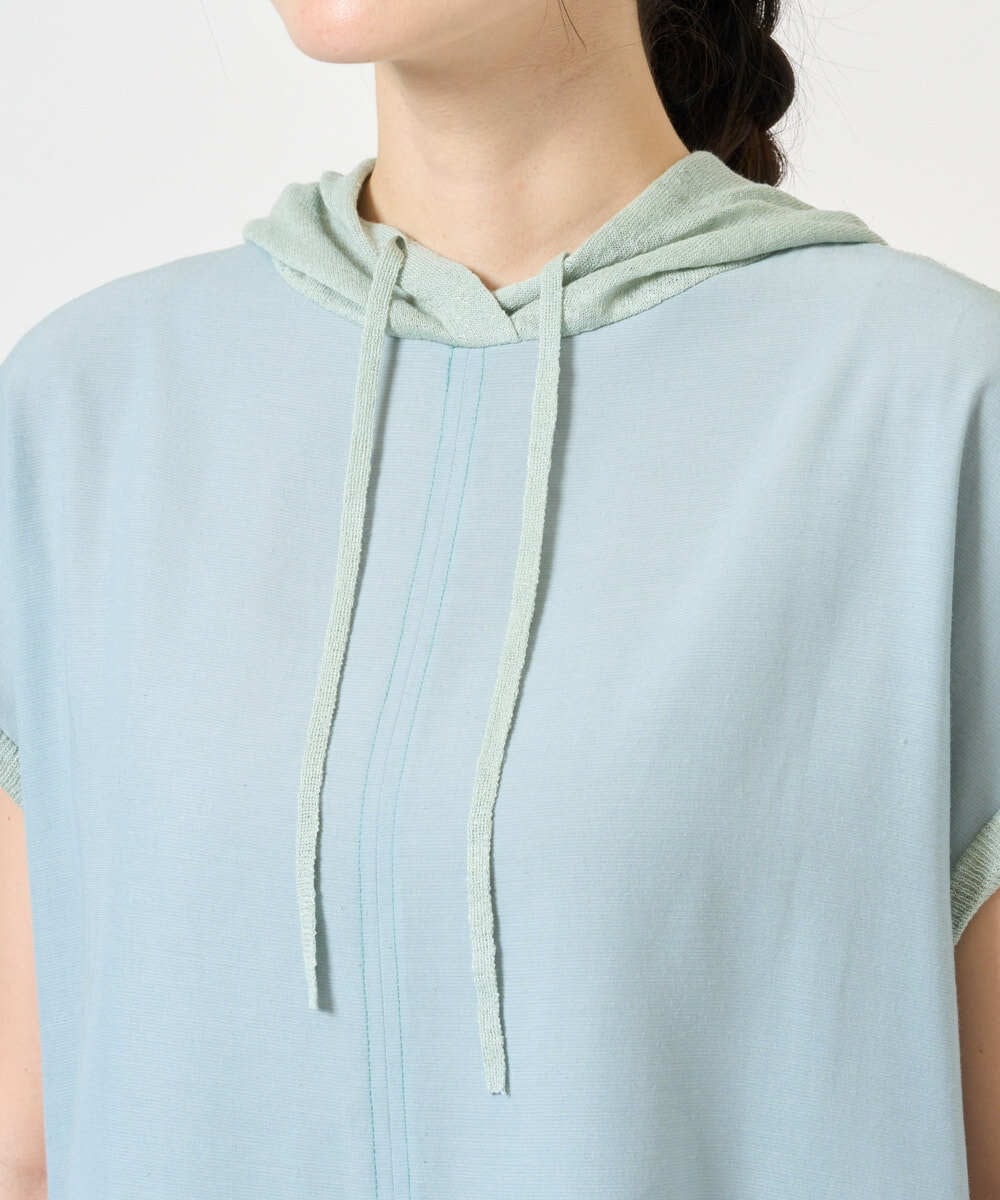 NGFGE45250 GIANNI LO GIUDICE(ジャンニ ロ ジュディチェ) [洗える]リネンナイロンソフトシアーニット グリーン