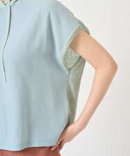 NGFGE45250 GIANNI LO GIUDICE(ジャンニ ロ ジュディチェ) [洗える]リネンナイロンソフトシアーニット グリーン