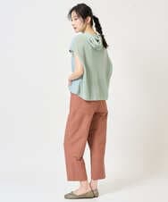 NGFGE45250 GIANNI LO GIUDICE(ジャンニ ロ ジュディチェ) [洗える]リネンナイロンソフトシアーニット グリーン