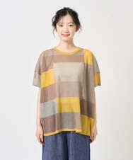 NGFGE50250 GIANNI LO GIUDICE(ジャンニ ロ ジュディチェ) [洗える]LEVITAサマーニット マスタード