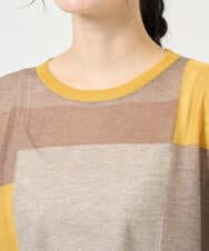 NGFGE50250 GIANNI LO GIUDICE(ジャンニ ロ ジュディチェ) [洗える]LEVITAサマーニット マスタード