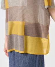 NGFGE50250 GIANNI LO GIUDICE(ジャンニ ロ ジュディチェ) [洗える]LEVITAサマーニット マスタード