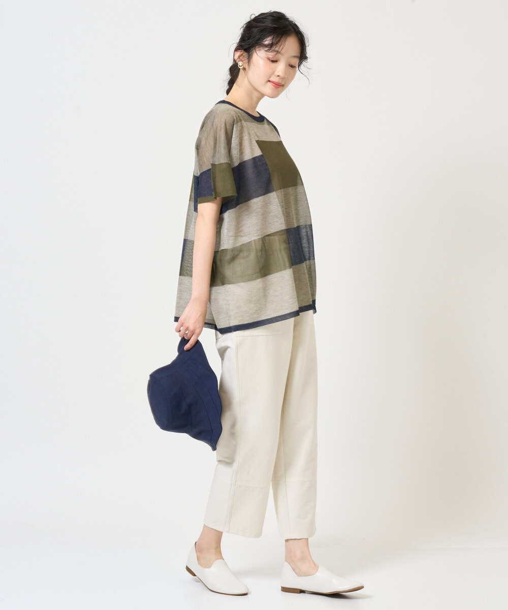 NGFGE50250 GIANNI LO GIUDICE(ジャンニ ロ ジュディチェ) [洗える]LEVITAサマーニット マスタード