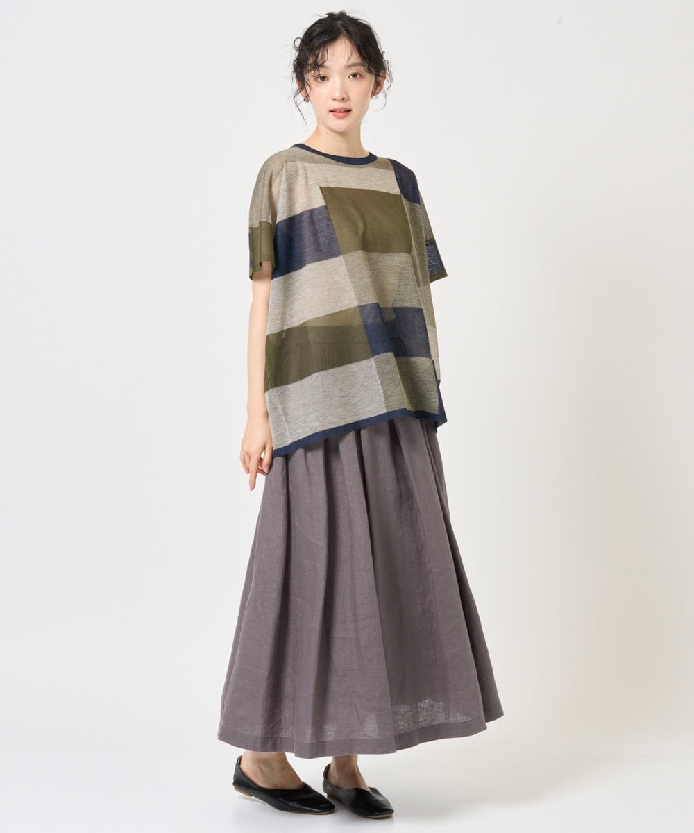 NGFGE50250 GIANNI LO GIUDICE(ジャンニ ロ ジュディチェ) [洗える]LEVITAサマーニット マスタード